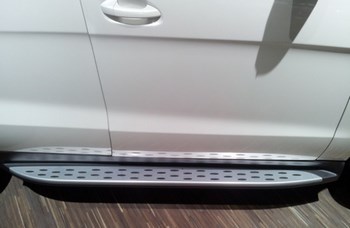 Пороги OEM style интегрированные для Mercedes-Benz GLK - ОбвесКарРу VIN: CNT02-12ML-005 / BZ-ML-S0. 