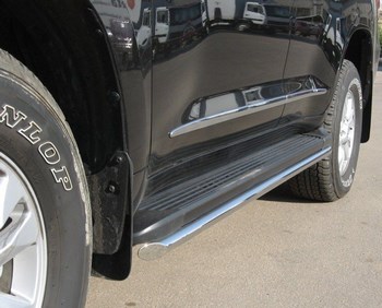 Пороги Russtal - труба 42 мм для Toyota Land Cruiser 200 - ОбвесКарРу VIN: LCT-000200/1. 