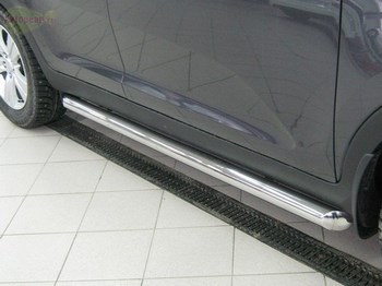 Пороги Russtal - труба 76 мм (вариант 1) - ОбвесКарРу VIN: PST-0009261. 