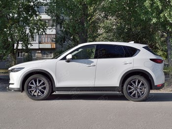 Пороги Russtal для Mazda CX-5 - ОбвесКарРу VIN: M5L-0027963. 