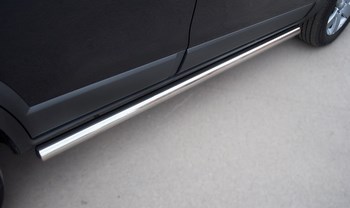 Пороги Russtal стальная труба для Infiniti QX70 - ОбвесКарРу VIN: IF7T-0007703. 