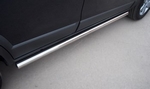 Пороги Russtal стальная труба для Infiniti QX70