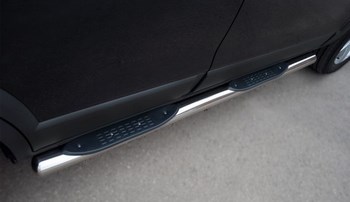 Пороги Russtal стальная труба для Chevrolet Tahoe (2007-2014) - ОбвесКарРу VIN: TCT-0006223. 