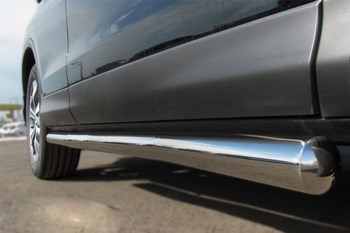 Пороги Russtal стальная труба для Chevrolet Niva (2009-н.в.) - ОбвесКарРу VIN: NBT-0011803. 