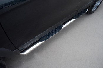 Пороги Russtal стальная труба для Chevrolet Tahoe (2007-2014) - ОбвесКарРу VIN: TCT-0006221. 