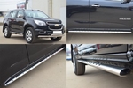 Пороги Russtal стальная труба для Chevrolet TrailBlazer (2012-н.в.)