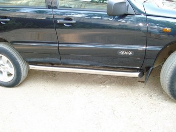 Пороги Russtal стальная труба для Chevrolet Niva (2002-2009) - ОбвесКарРу VIN: NCT-0001801. 