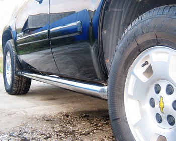 Пороги Russtal стальная труба для Chevrolet Tahoe (2007-2014) - ОбвесКарРу VIN: TCT-0006233. 