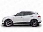 Пороги Russtal труба для Hyundai Santa Fe