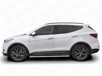 Пороги Russtal труба для Hyundai Santa Fe