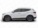 Пороги Russtal труба для Hyundai Santa Fe