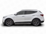 Пороги Russtal труба для Hyundai Santa Fe