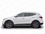 Пороги Russtal труба для Hyundai Santa Fe