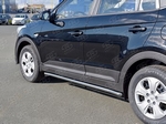 Пороги Russtal труба для Hyundai Creta