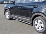 Пороги Russtal труба для Hyundai Creta