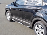 Пороги Russtal труба для Hyundai Creta