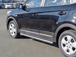 Пороги Russtal труба для Hyundai Creta