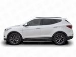 Пороги Russtal труба для Hyundai Santa Fe
