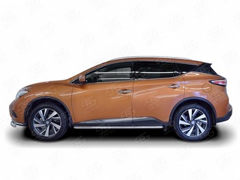 Пороги Russtal труба для Nissan Murano - ОбвесКарРу VIN: NMUL-0024093. 