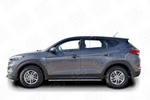 Пороги Russtal труба с листом для Hyundai Tucson (2015-н.в.)
