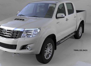 Пороги Can Otomotiv Corund для Toyota Hilux - ОбвесКарРу VIN: TOHL.53.3421. 