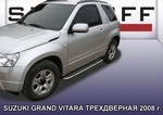 Пороги Slitkoff - труба 42 мм с площадкой из алюминия