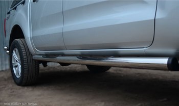 Пороги стальная труба для Ford Ranger (2011-2015) - ОбвесКарРу VIN: FRT-0012982. 