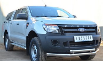 Пороги стальная труба для Ford Ranger (2011-2015) - ОбвесКарРу VIN: FRL-001300. 