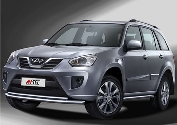 Пороги стальная труба для Chery Tiggo (2012-н.в.) - ОбвесКарРу VIN: Antek-CTIG.80.0374. 