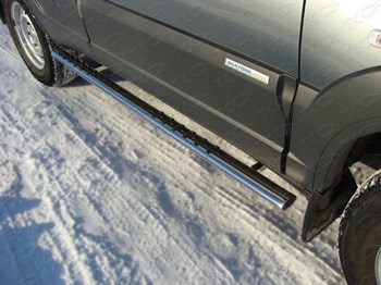 Пороги стальная труба для Chevrolet Niva (2009-н.в.) - ОбвесКарРу VIN: CHEVNIV12-02. 
