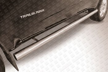 Пороги стальная труба для Chevrolet TrailBlazer (2012-н.в.) - ОбвесКарРу VIN: CHTB12-008. 