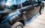 Пороги труба D42 c листом RUSSTAL для Renault Duster