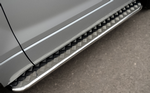 Пороги труба D42 с листом RUSSTAL для Suzuki Grand Vitara 3D