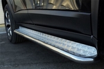 Пороги труба D42 с листом RUSSTAL для Jeep Trailhawk