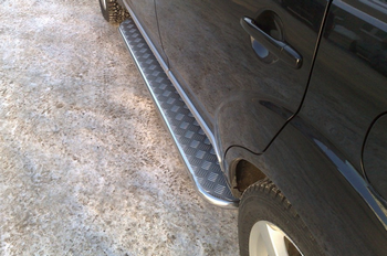 Пороги труба D42 с листом RUSSTAL для Toyota RAV4 Long - ОбвесКарРу VIN: TRLL-100144. 