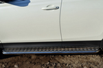 Пороги труба D42 с листом RUSSTAL для Toyota RAV4