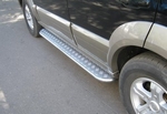 Пороги труба D42 с листом RUSSTAL для Kia Sorento