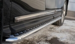 Пороги труба D42 с листом RUSSTAL для Nissan Pathfinder