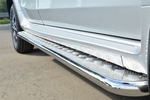 Пороги труба D42 с листом RUSSTAL для Nissan Terrano