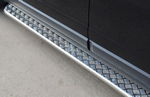 Пороги труба d42 с листом RUSSTAL для Opel Antara