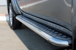 Пороги труба D63 с листом RUSSTAL для Mitsubishi L200