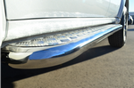 Пороги труба D63 с листом RUSSTAL для Mitsubishi Pajero Sport
