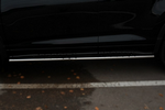 Пороги труба D75хD42 овал с проступью RUSSTAL для Toyota Highlander