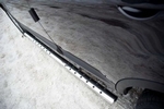 Пороги труба D75хD42 овал с проступью RUSSTAL для Nissan Qashqai