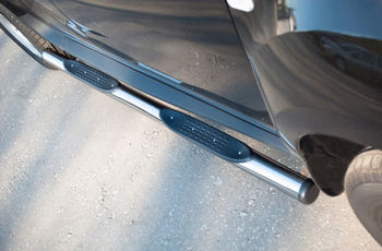 Пороги труба D76 с накладками (вариант 2) RUSSTAL для Subaru Tribeca USA - ОбвесКарРу VIN: SUTT-0009482. 