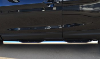 Пороги труба D76 с накладкой (вариант 3) RUSSTAL для Nissan Qashqai - ОбвесКарРу VIN: NQQT-001793. 