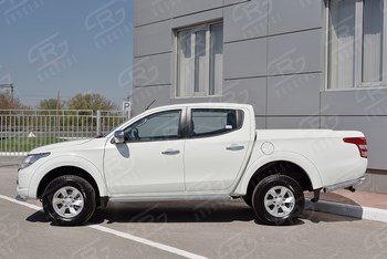 Пороги труба для Mitsubishi L200 (2015-н.в.) - ОбвесКарРу VIN: ML2T-0022483. 