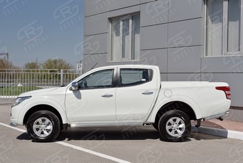 Пороги труба для Mitsubishi L200 (2015-н.в.) - ОбвесКарРу VIN: ML2T-0022481. 