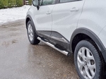 Пороги труба для Renault Kaptur