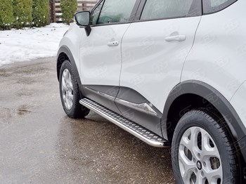 Пороги труба для Renault Kaptur - ОбвесКарРу VIN: RKPL-0024682. 